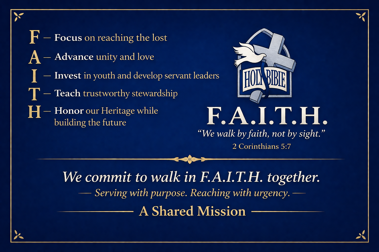 Combined F.A.I.T.H. vision artwork